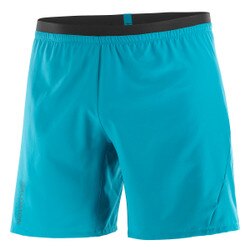 Salomon Cross 7" Shorts Men's in Tahitian Tide